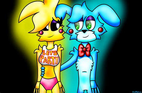 Toy Bonnie X Toy Chica By Juliawidel On Deviantart