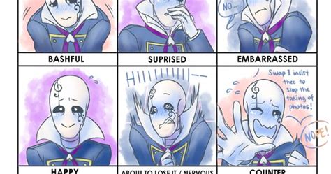 Undertale Gaster Blushing Meme Face