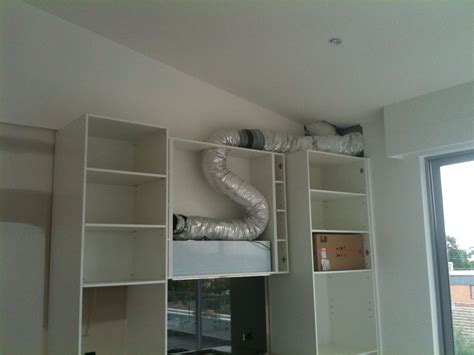 Commercial kitchen ventilation exhaust issues: Pressure losses. Contractors using flexible duct for ...