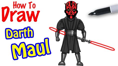 How To Draw Darth Maul Youtube