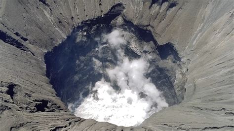 Flying A Drone Into Mt Bromo Volcano S Crater Youtube