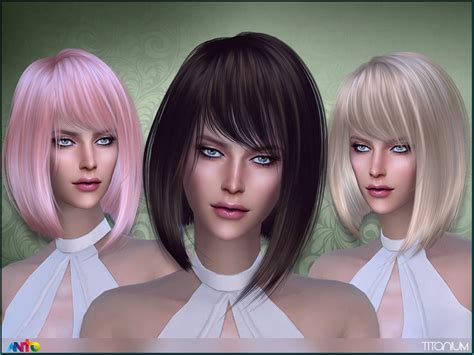 The Sims Resource Anto Titanium Hair