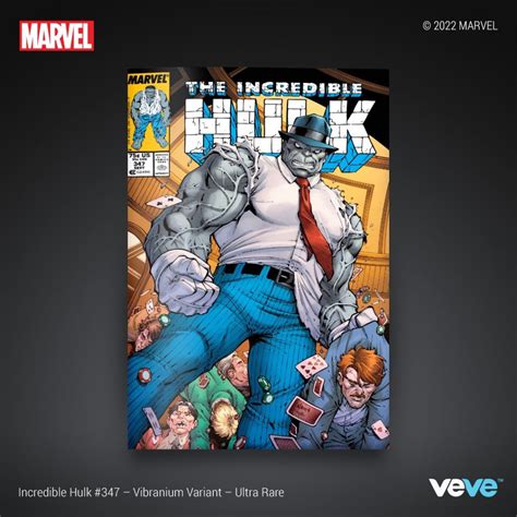 Limited Edition Marvel Nft Drop On Veve Features The Incredible Hulk