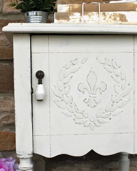 How To Add A Raised Stencil To Furniture Stencil Furniture Chic