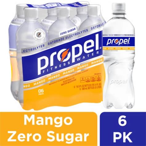 Propel® Electrolyte Mango Flavored Bottled Water 6 Bottles 169 Fl Oz Dillons Food Stores