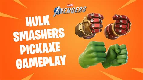 Fortnite Hulk Smashers Pickaxe Gameplay And Hulkbuster Style Avengers