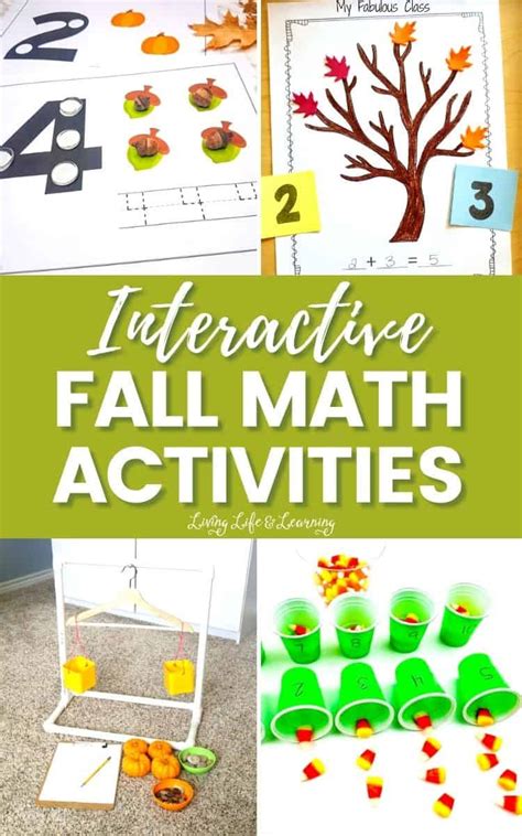 Interactive Fall Math Activities Story