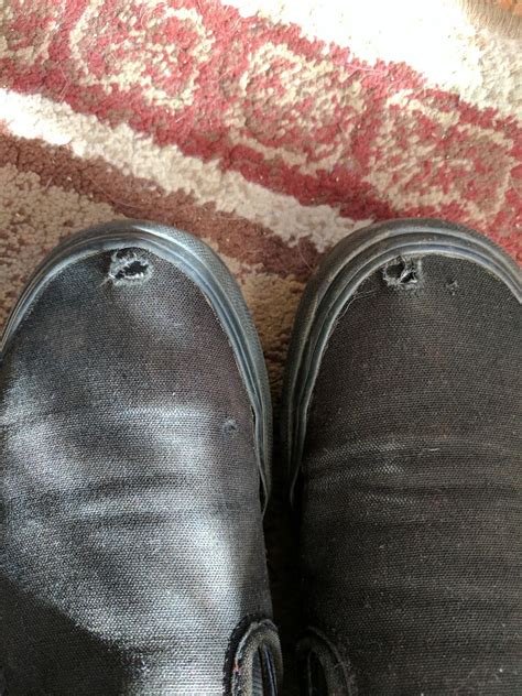 Hope it helped you out and please, if it did help, rate and/or. hole in the toes of my canvas shoe, how can i fix in a subtle way? : fixit