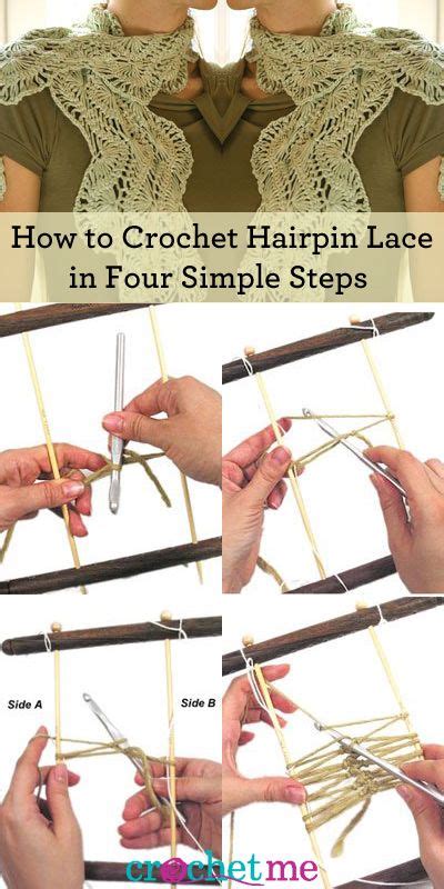 easy steps on how to crochet hairpin lace broomstick lace crochet hairpin lace crochet
