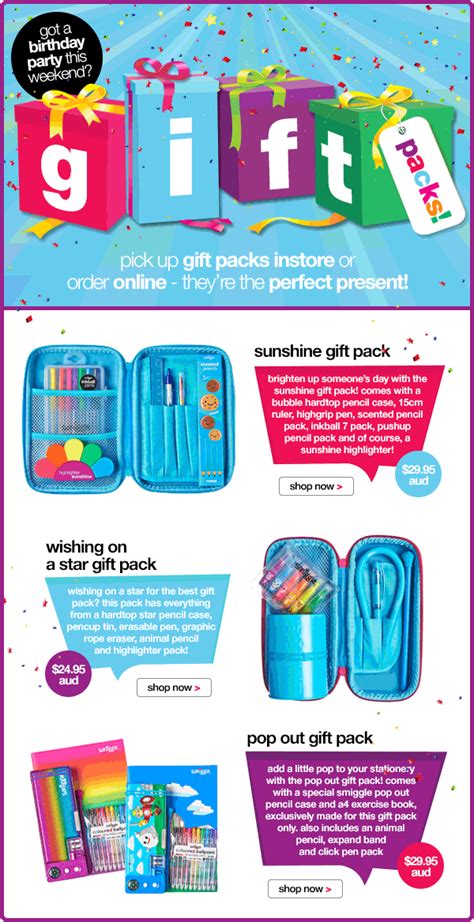 Smiggle Smiggle T Packs The Perfect Present Milled
