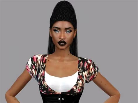 The Sims Resource Dangerous Hair Braid Recolor By Teenageeaglerunner