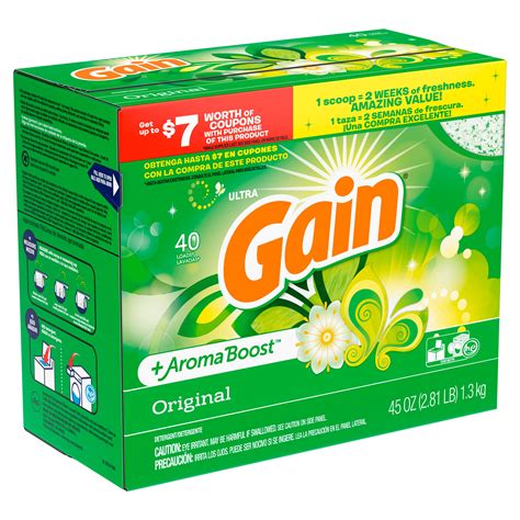 Gain Original Scent He Powder Laundry Detergent 40 Loads Shop