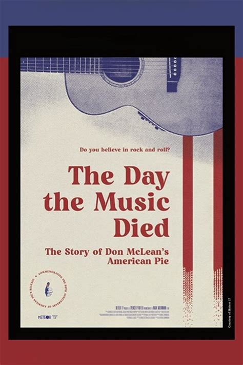 The Day The Music Died Movie Large Poster