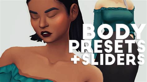 Black Sims Body Preset Cc Sims 4 Body Preset At Simandy Sims 4