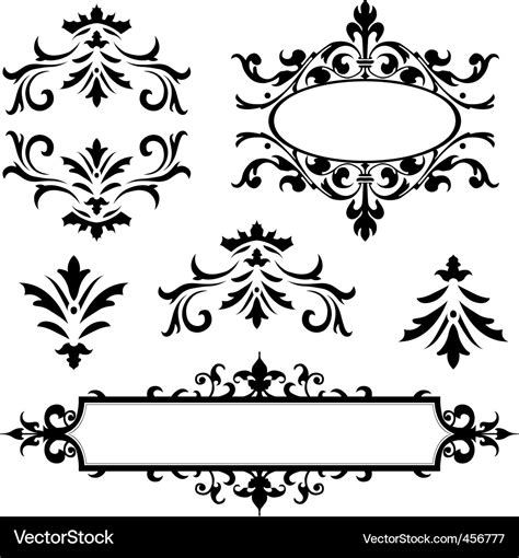 Vector Decorative Frame Ornaments Royalty Free Vector Image