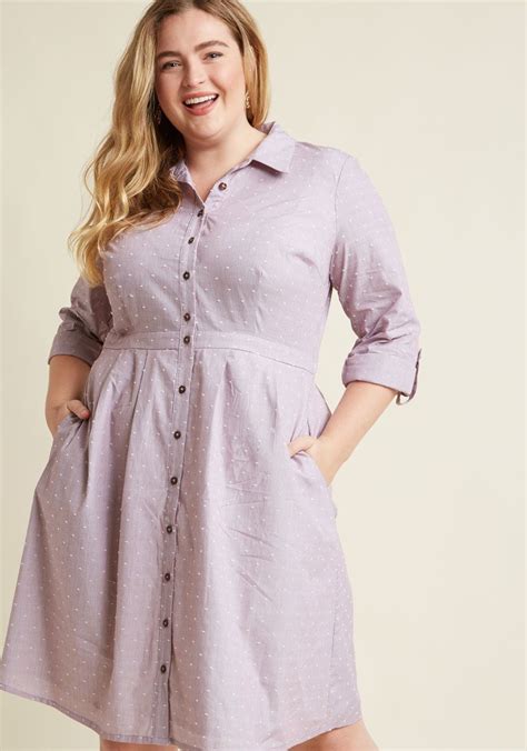 28 Button Down Dresses And Skirts For Plus Size That Wont Gape