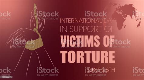 International Day In Support Of Victims Of Torture June 26 Stock