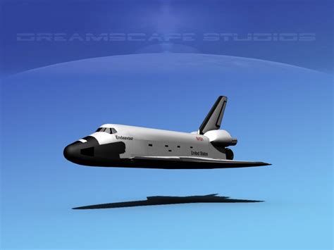 Space Shuttle Endeavour Landing Lp 1 3 3d Model 89 Unknown Dwg