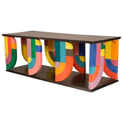 Good value coffee table for small spaces or tight budget! Coffee Table in Pop-Art Form For Sale at 1stdibs