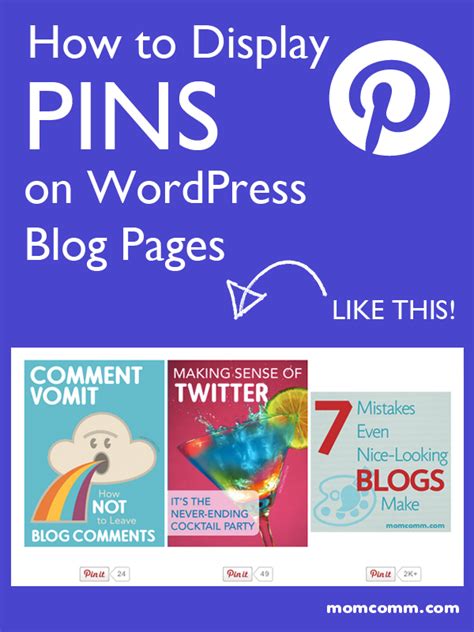 Blog Design How To Display Pins On Blog Pages In Wordpress Blog