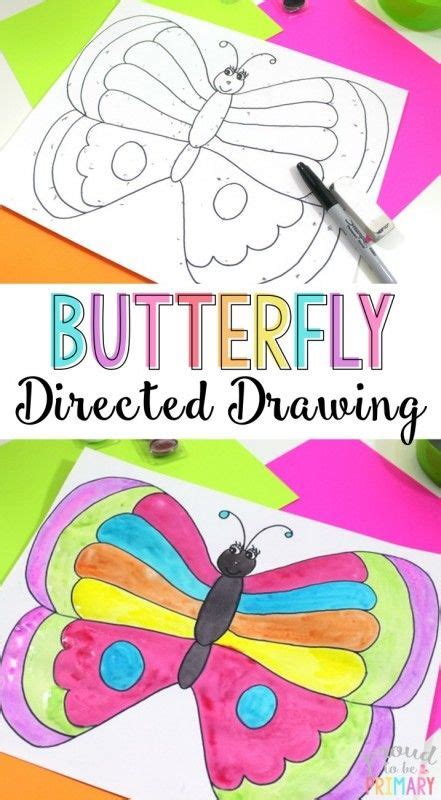 How To Draw A Butterfly 6 Kid Friendly Steps Kindergarten Art