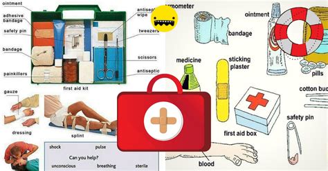 This article will explain the basic steps to preparing an individual in a health crisis for emergency. First Aid Kit Vocabulary in English - ESLBuzz Learning English