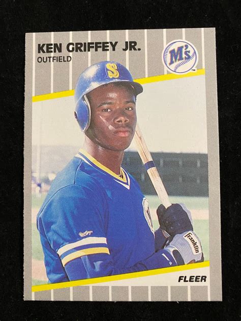 Lot Nm Mt 1989 Fleer Ken Griffey Jr Rookie 548 Baseball Card