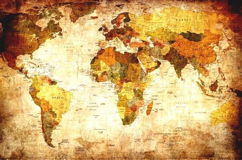 Download Vintage World Map High Resolution Great Art Xxl Poster By