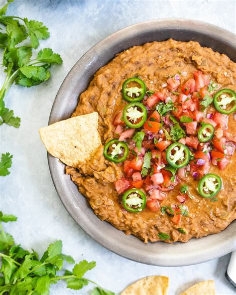 Easy Refried Bean Dip A Couple Cooks