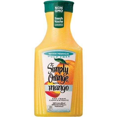 Simply Orange Juice With Mango Pulp Free L Fred Meyer