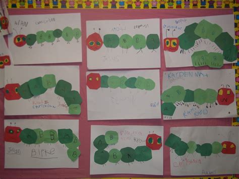 Mrs Woods Kindergarten Class Caterpillar Patterns