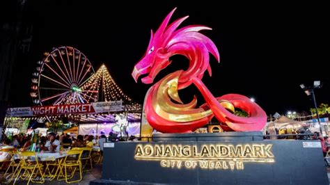 Landmark Nachtmarkt In Ao Nang Krabi Thailand