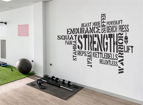 Vinyl Wall Words Custom Home Decor Home Gym And Fitness Wall Decal
