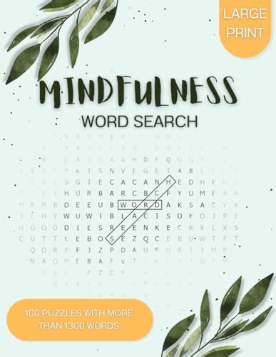 Mindfulness Word Search Calming And Relaxing Word Search For Adults With 100 Puzzles To Keep
