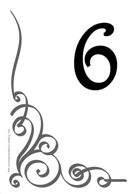 Free Flourish Printable Diy Table Numbers For Your Wedding Reception