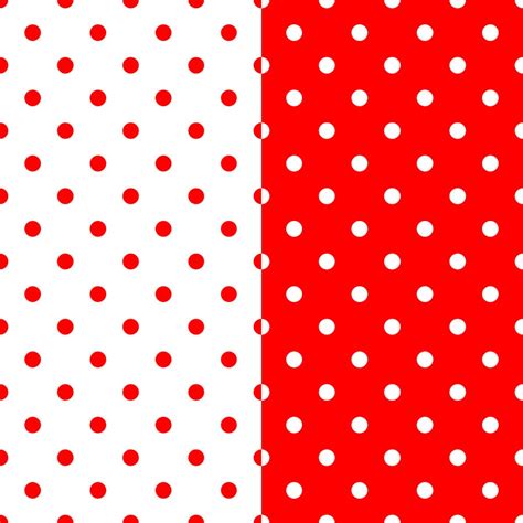 Red And White Polka Dots Digital Scrapbooking Paper Pack Etsy