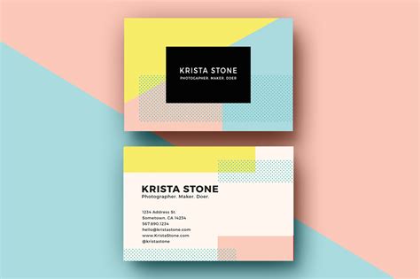 January 23, 2009 posted in graphics, psd. Geo Shapes Business Cards Template ~ Business Card Templates on Creative Market