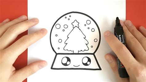 Learn how to draw so cute pencils holder, easy step by step kawaii tutorial ♥ #kawaii #drawing #tutorial #pencils. HOW TO DRAW A SNOW GLOBE CUTE AND EASY - YouTube