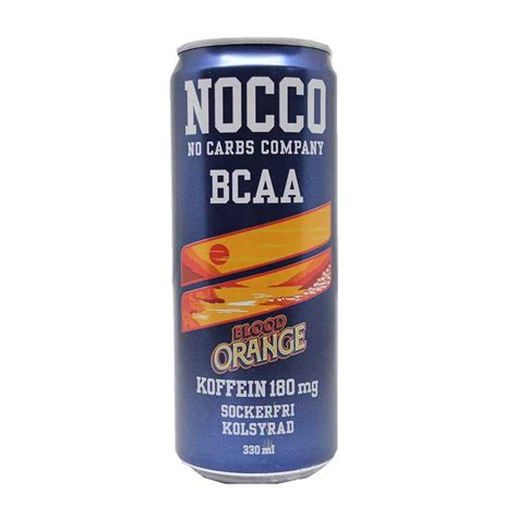Nocco Bcaa Blood Orange Bebida Energética Sabor Naranja 330ml