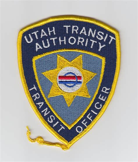 Utah Transit Authority Transit Police Transit Police Patch