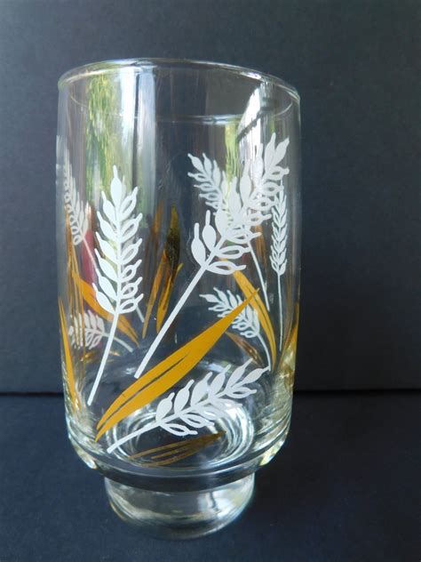 Vintage Libbey Wheat Glasses 12 Ounce Set Of 6 And Set Of 8 Etsy