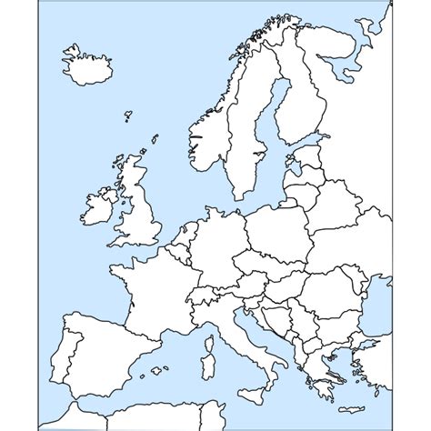 Europe Map SVG