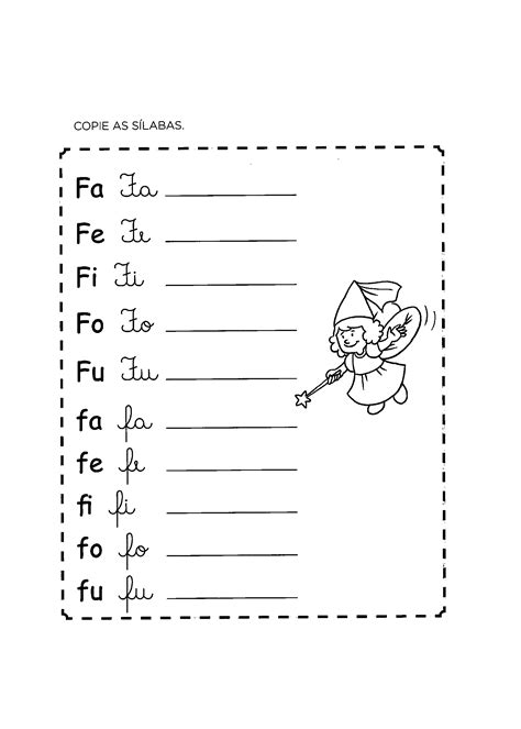 Atividades Com A Letra F Para O 1o Ano