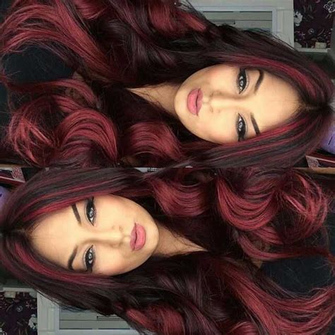 Как покрасить черные волосы в цвет красного дерева 97 фото