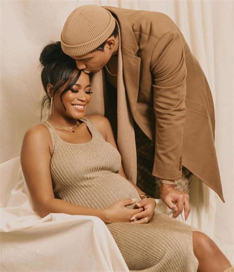 Pregnant Keke Palmer Cradles Her Baby Bump In Maternity Photoshoot