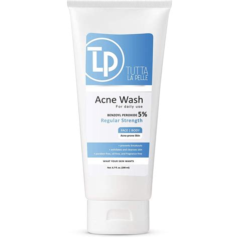 Benzoyl Peroxide 5 Wash Acne Treatment Face Acne Treatment 67 Oz