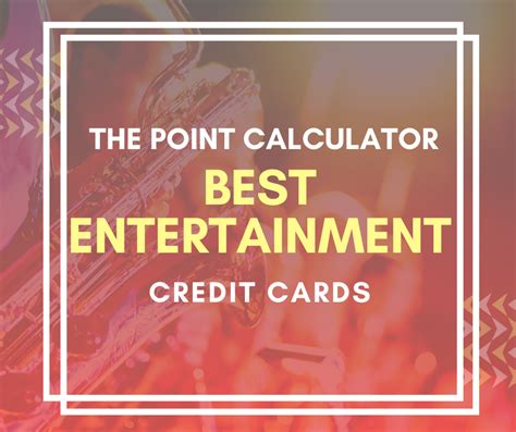 We did not find results for: Best Credit Cards For Entertainment | The Point Calculator