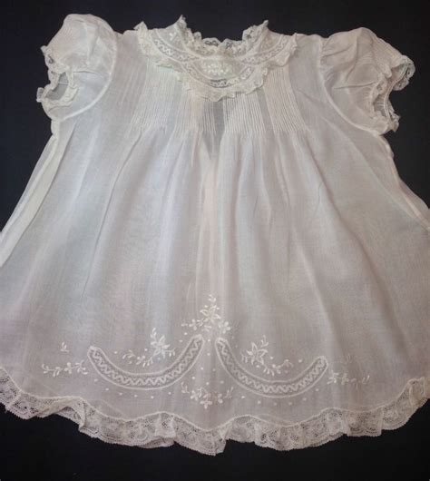 Feltman Bros Beautiful Vintage Baby Dress With Matching Slip Embr