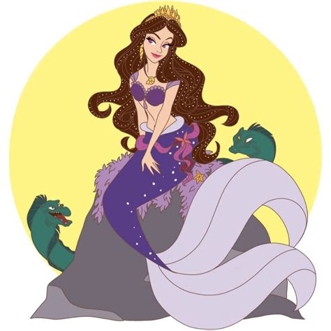 Ursula As Vanessa As A Mermaid Feat Flotsam And Jetsam Drawing By Archibaldart Instagram