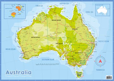 Map Of Australia Chart